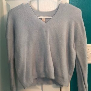 Fuzzy wussy baby blue sweater